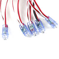 Світлодіодний модуль швидкого монтажу 0.08W, 7Lm, D-9мм, 12V, червоні