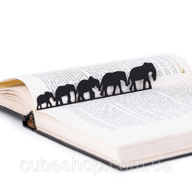 Закладка для книг Стадо слонів, фото 1