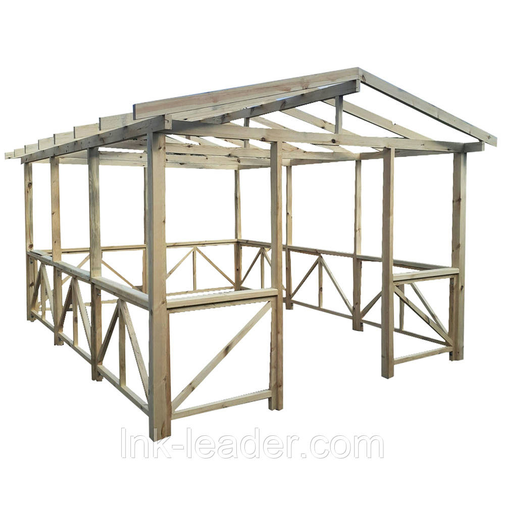 Купить Каркас беседки LNK "Гостевая Лего" 4х6 м. (Б26-KV1) в Харькове ...