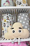 Подушка іграшка хмара з оченятами (В КОЛІР ВАШЕГО ВІГВАМУ), фото 3