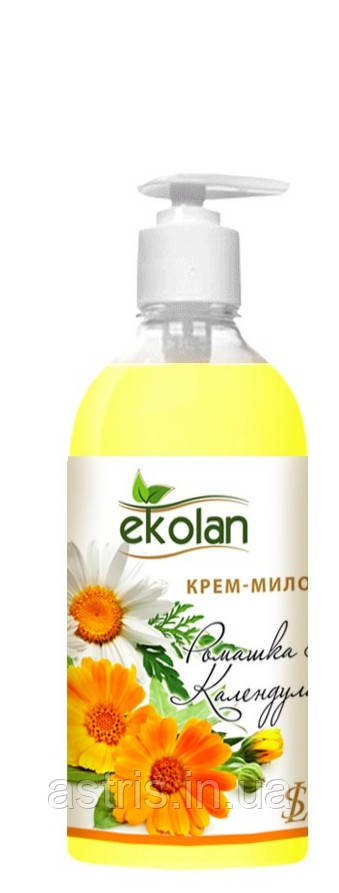 Крем-мило "Ромашка - Календула" Ekolan з дозатором 1000 мл
