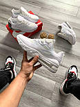 Чоловічі кросівки Nike Air Max 270 React весна-літо-осінь повсякденні чорно-білі. Живе фото, фото 9