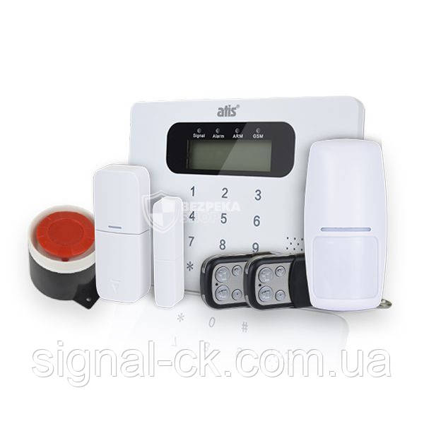 Комплект бездротового GSM сигналізації ATIS Kit GSM 100 + бездротовий датчик диму ATIS 229DW