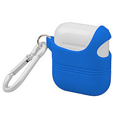 Силіконовий чохол для AirPods Promate VeilCase з карабіном Bue (veilcase.blue)