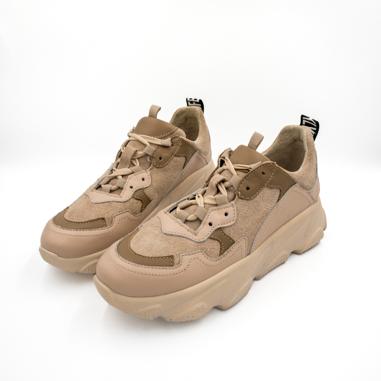 Кросівки жіночі бежеві шкіряні Bistfor