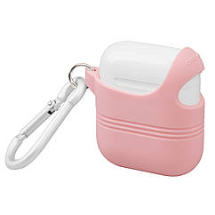 Силіконовий чохол для AirPods Promate VeilCase з карабіном Pink (veilcase.pink)