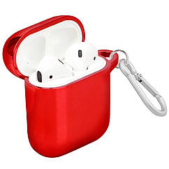 Чохол пластиковий для AirPods Promate NeonCase з карабіном Maroon (neoncase.maroon)