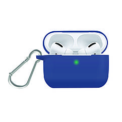 Силіконовий чохол для AirPods Pro Promate Silicase-Pro з карабіном Blue (silicase-pro.blue)