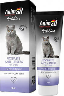 Фітопаста AnimAll VetLine стоп стрес для кішок 100 г