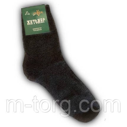 Шкарпетки чоловічі Житомир однотонні (41-45 р) 12 пар/пач., фото 2