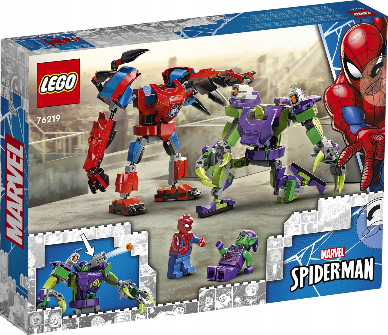 Lego Super Heroes Битва роботів Людини-павука та Зеленої 76219, фото 1