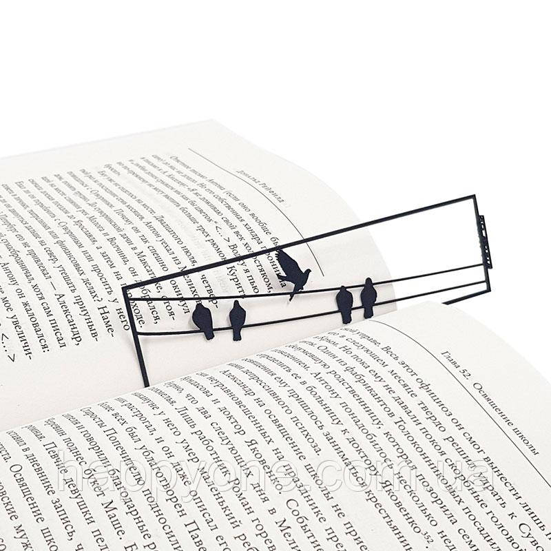 Закладка для книг Птахи на дротах