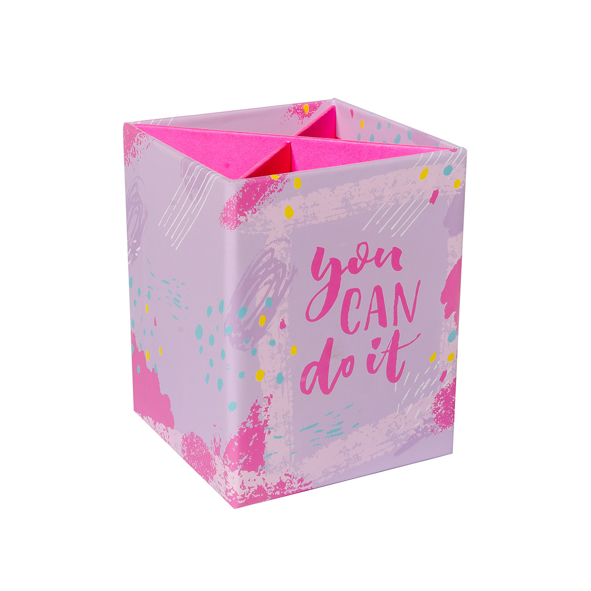 Стакан для письмового приладдя YES "Hotch Potch", картонний, фото 1