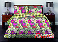 Комплект постельного белья Home line бязь-премиум Цветы Двуспальный евро комплект наволочки 50х70 см