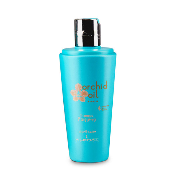 Безсульфатний очищувальний шампунь з кератином Kleral System Orchid Oil Keratin Purifying Shampoo 300 мл