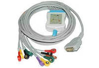Кабель ЕКГ для електрокардіографів, кабель пацієнта 12 канальний кнопка