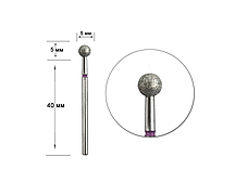 Насадка алмазної Staleks Pro Expert червона діаметр 5 мм (FA01R050)