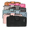 Стильний замшевий гаманець клатч (19 х 10,5 х 2 см) Baellerry Forever Чорний / Жіночий гаманець із еко замші, фото 2