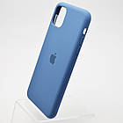 Чохол накладка Silicon Case для iPhone 11 Pro Max Navy Blue, фото 3