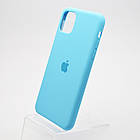 Чохол накладка Silicon Case для iPhone 11 Pro Max Blue, фото 3