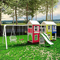 Детская игровая площадка "Игровая башня с домиком 2"