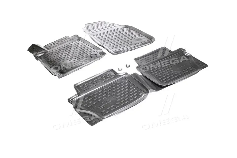 Килимки салону 3D FORD Fiesta, 2015 /, 4 шт. (Поліуретан) (NOVLINE). ELEMENT3D1658210k