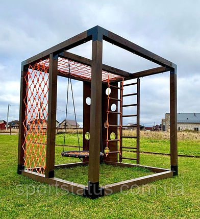 Дитячий ігровий майданчик Куб 8 2,5*2,5м Game cube спортивний комплекс вуличний дитячий комплекс, фото 2