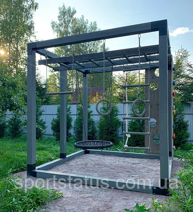 Дитячий ігровий майданчик Куб 14 2,5*2,5м Game cube спортивний комплекс вуличний дитячий комплекс, фото 1