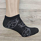 Шкарпетки жіночі короткі весна/осінь р.23-25 "КОТИК-мордочка" асорті Добра Пара лайкра 20020026, фото 5