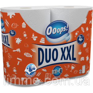 Кухонні двошарові рушники Ooops! Duo XXL 2- /2 шт упаковка / 110 відривів