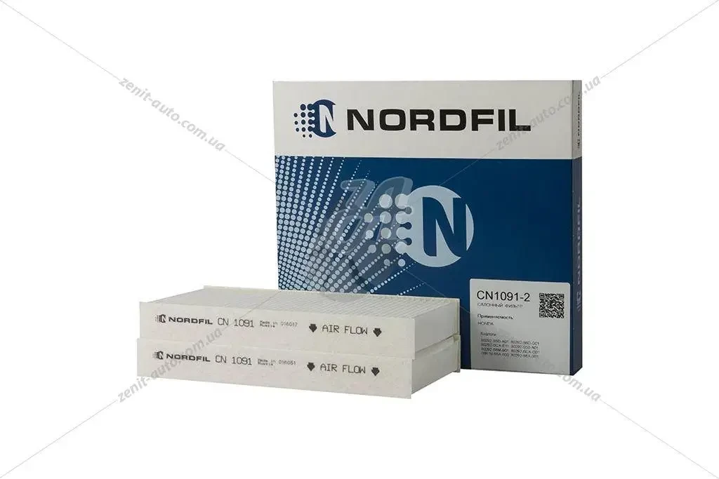 Фільтр салону Honda Civic 1.4-2.0 (01-05), CR-V 2.0, 2.2CTDi (01-06), FR-V 1.7-2.0, 2.2CTDi (04-) (CN1091-2)