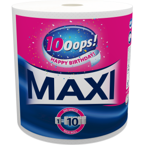 Рушники двошарові паперові Ooops! Maxi  500 відривів.