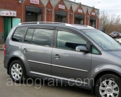 Дефлекторы окон ветровики VW Volkswagen Touran 2003-2015 - фото 1 - id-p1622197969