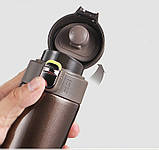 Термос для чаю/кави з шийкою для пиття й захистом від відкриття сталевий Auto 500 мл коричневий (LB-54944), фото 8