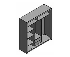 Шафа-купе Марио 3Д дуб сонома Гербор, фото 2