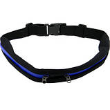 Пояс для бігу, сумка на пояс для телефону, гаманця, ключів і т. д. Elastic WaistPack, фото 2