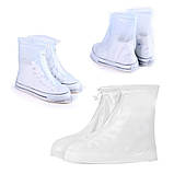 Чохли/дощовик на взуття від дощу багаторазові з гумовою підошвою розмір 2XL 43-44 CoverShoes (LG-29253), фото 2