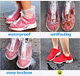 Чохли/дощовик на взуття від дощу багаторазові з гумовою підошвою розмір 2XL 43-44 CoverShoes (LG-29253), фото 9