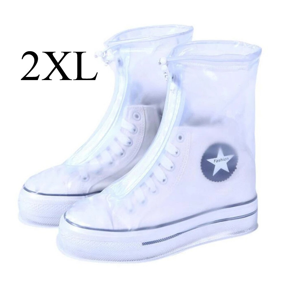 Чохли/дощовик на взуття від дощу багаторазові з гумовою підошвою розмір 2XL 43-44 CoverShoes (LG-29253), фото 1