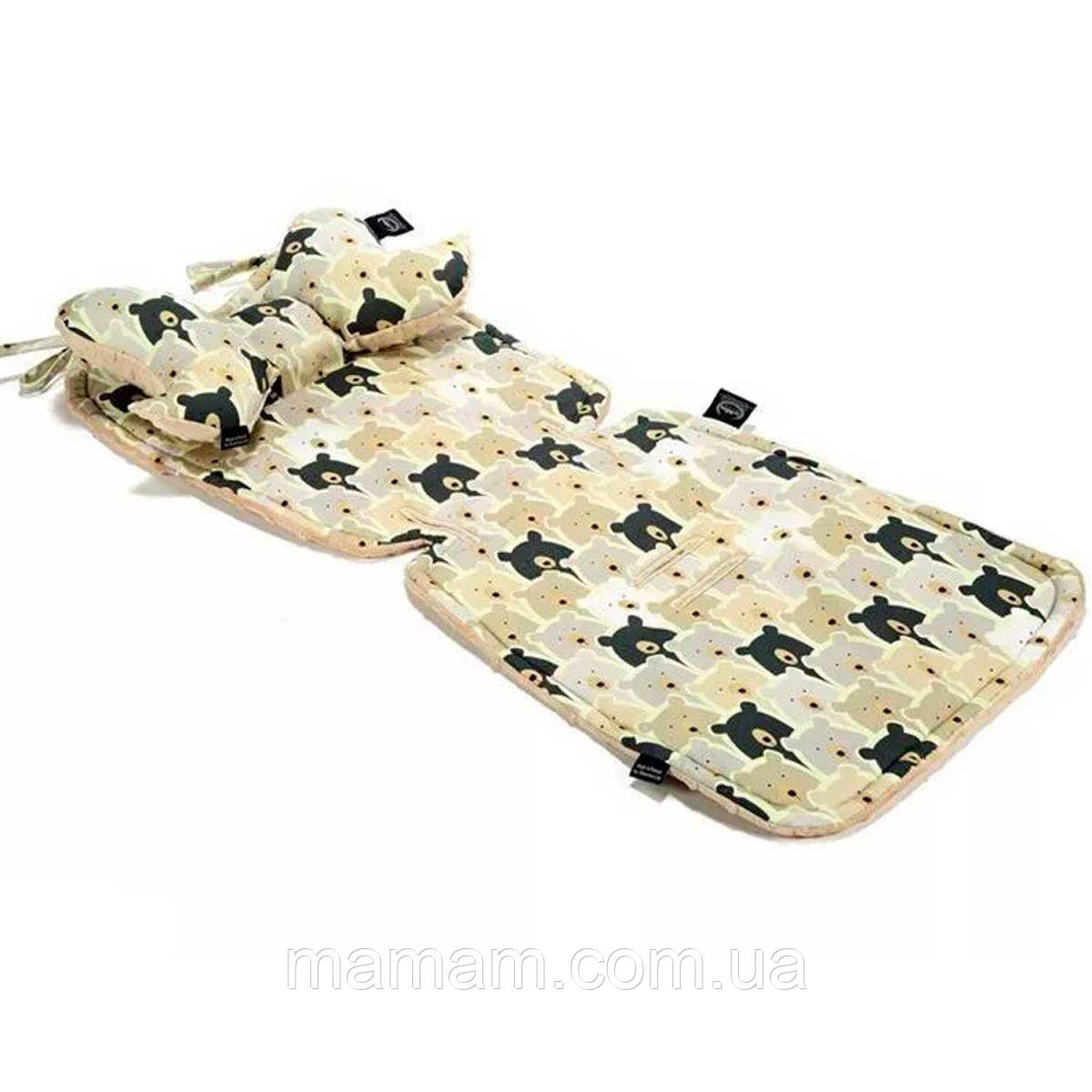 Вкладыш для коляски Stroller Pad La Millou Pure Bears, фото 1