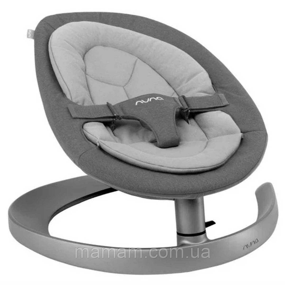 Шезлонг–качалка Nuna Leaf Curv Granite, фото 1