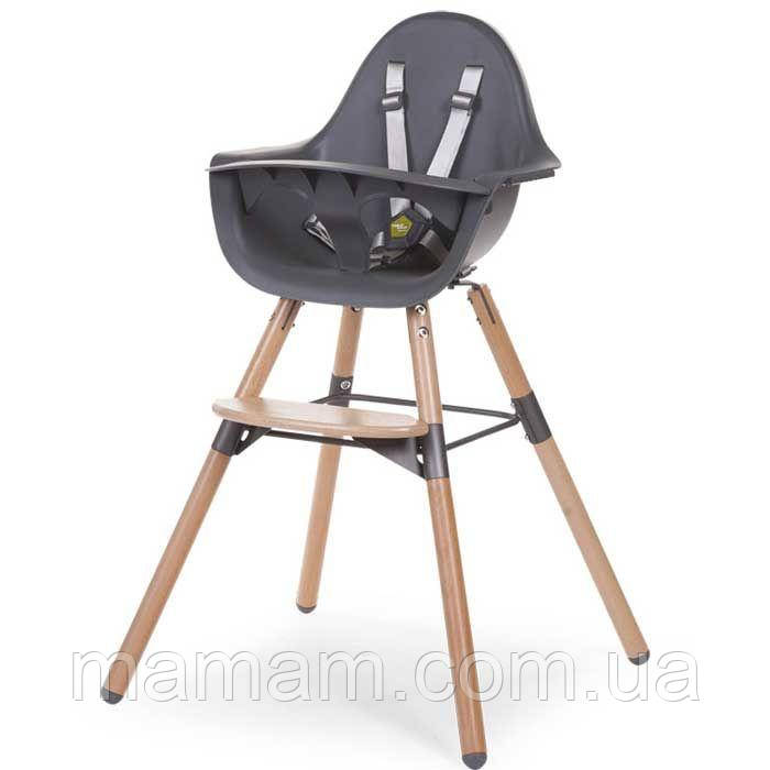 Стільчик для годування Childhome Evolu 2 Natural Anthracite, фото 1
