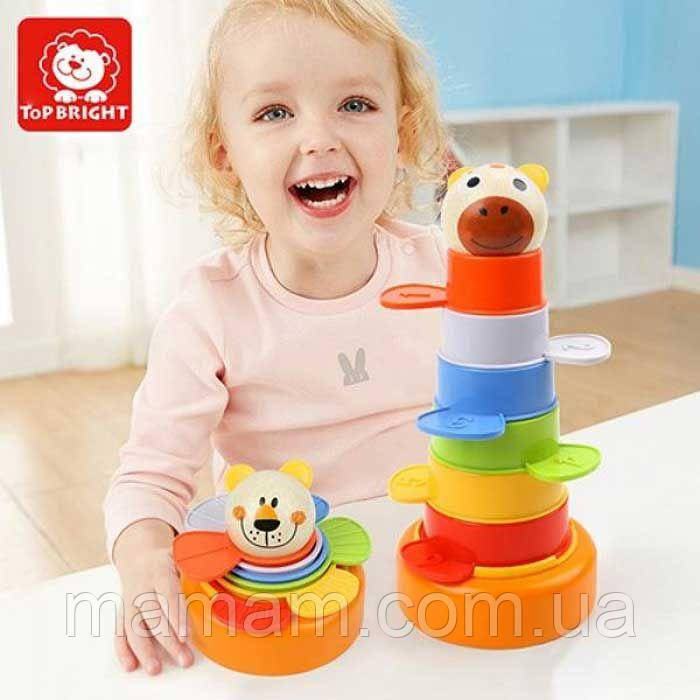 Пірамідка Top Bright 120322 Різнокольорова вежа, фото 1