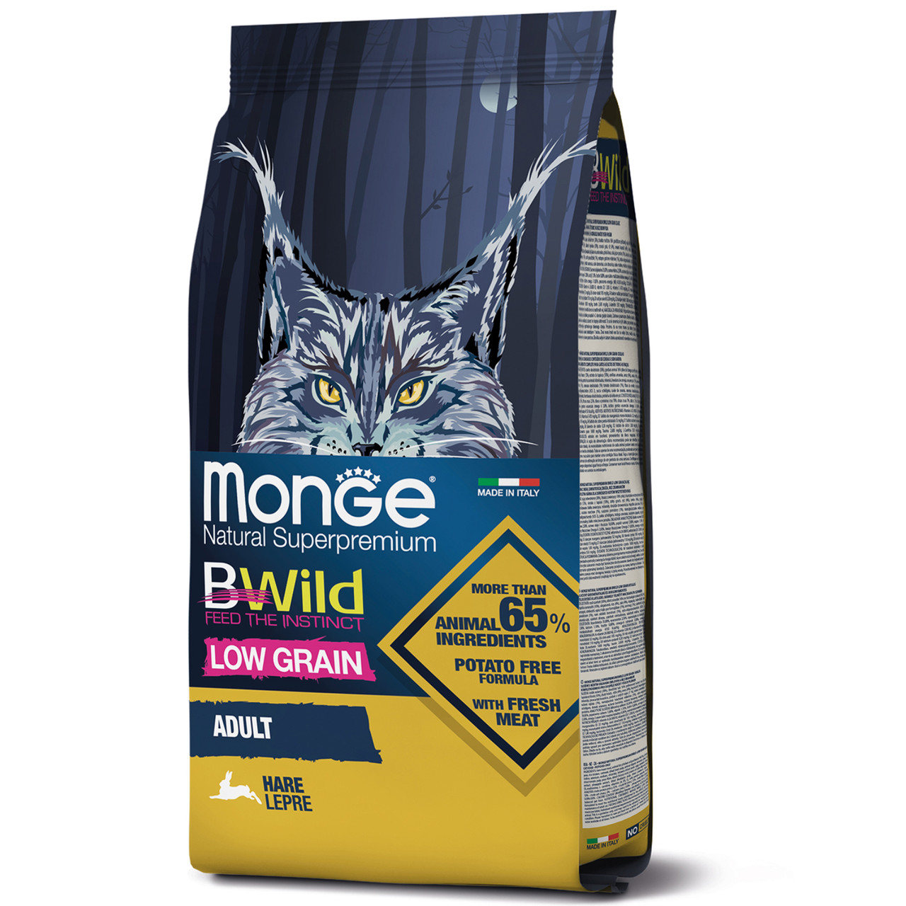 Monge BWild Low Grain м'ясо зайця 1.5 кг | 10 кг, фото 1