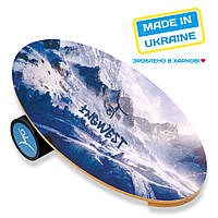 Балансборд InGwest Баланс борд Mountains (Balance Board Training System) с прорезиненным роллером