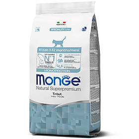 Monge Monoprotein Kitten з фореллю 400 гр | 1.5 кг | 10 кг.