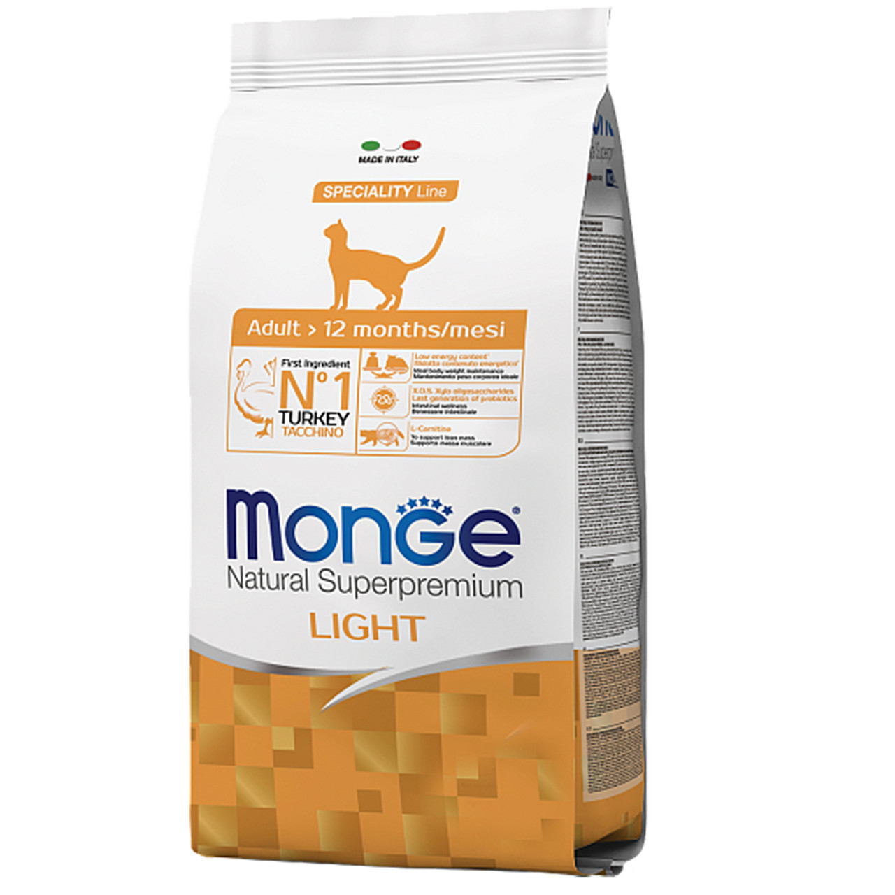 Monge Light з індичкою 1.5 кг.
