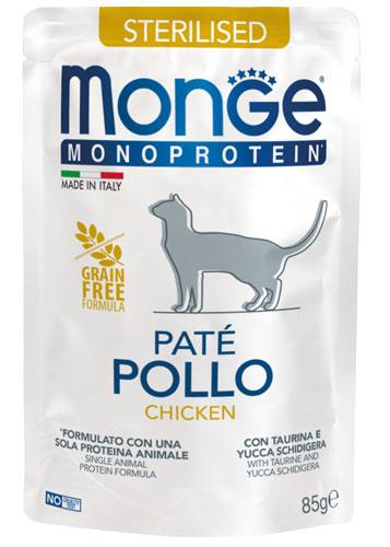 Monge MONOPROTEIN Sterilised 100% курка 85 гр.