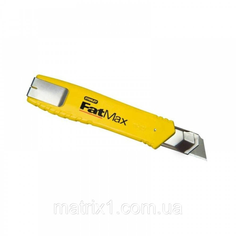Ніж STANLEY "FatMax" з висувним лезом з відломними сегментами : M= 18 мм, L= 155 мм.