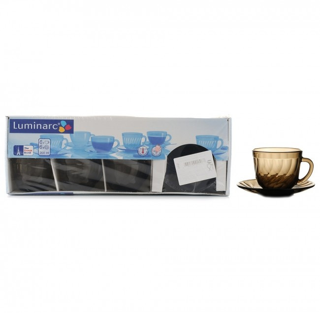 Чайный сервиз Luminarc Океан 6 чашек + 6 блюдец 200 мл 12 пр (H9147) - фото 2 - id-p1622244141